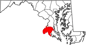 Localisation de Comté de Charles(Charles County)