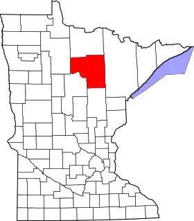 Localisation de Comté d'Itasca(Itasca County)
