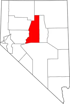 Localisation de Comté de Lander(Lander County)