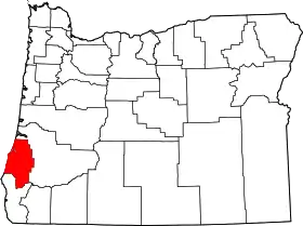 Localisation de Comté de Coos(en) Coos County