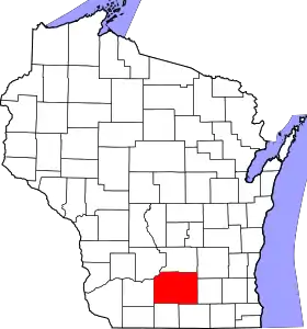 Localisation de Comté de Dane(Dane County)