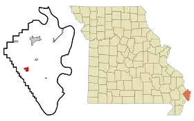 Localisation de East Prairie