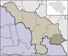 Localisation de Montignies-Saint-Christophe