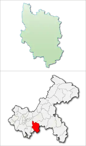 Localisation de Nánchuān Qū