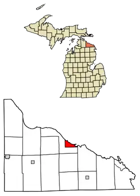 Localisation de Rogers City