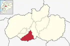 Localisation de Canton de Quero