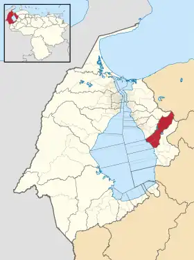 Localisation de Valmore Rodríguez