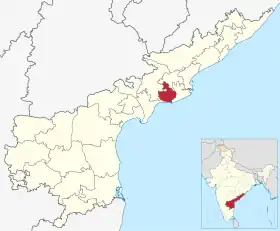 Localisation de District du Godavari occidental