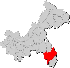 Localisation de Yǒuyáng tǔjiāzú miáozú Zìzhìxiàn