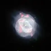 Autre image de NGC 5882 par le télescope spatial Hubble.