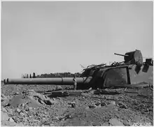 Tourelle C de la batterie de 340 de Saint-Mandrier, 1944
