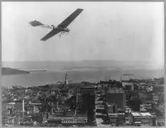 Survol de San Francisco en Californie en 1911.