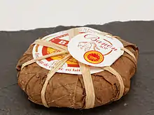 Photographie du fromage emballé