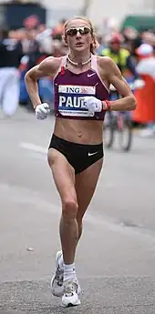 Paula Radcliffe au Marathon de New-York en 2008