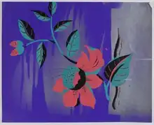 Sérigraphie au pochoir d’Henriette Hahn-Brinckmann.